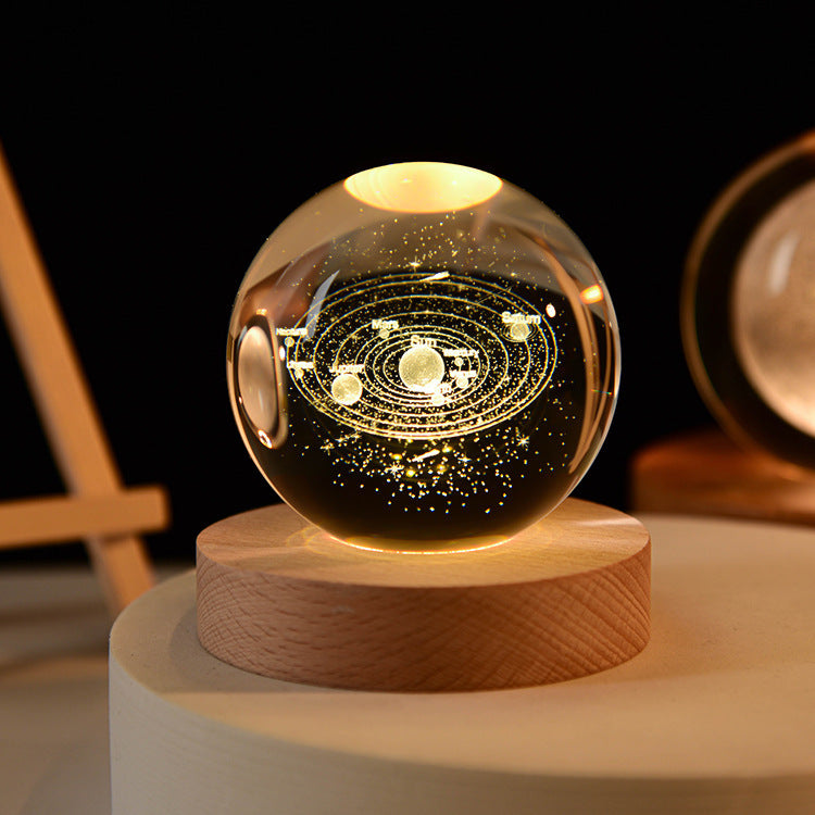 Lámpara LED Decorativa en Esfera de Cristal
