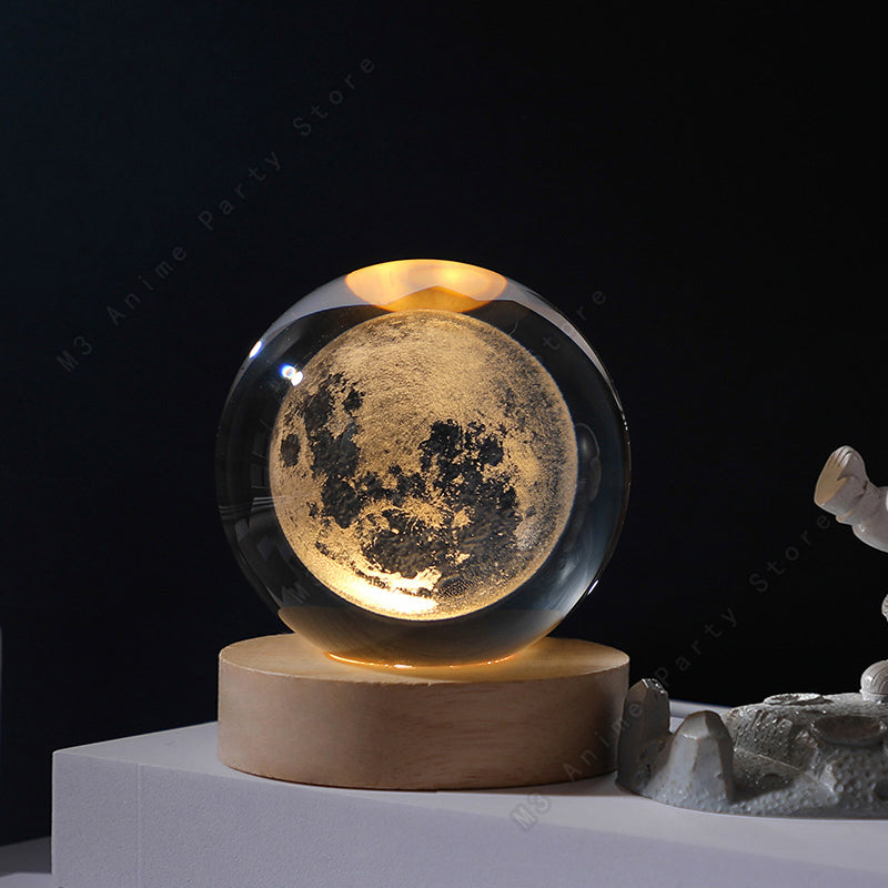 Lámpara LED Decorativa en Esfera de Cristal