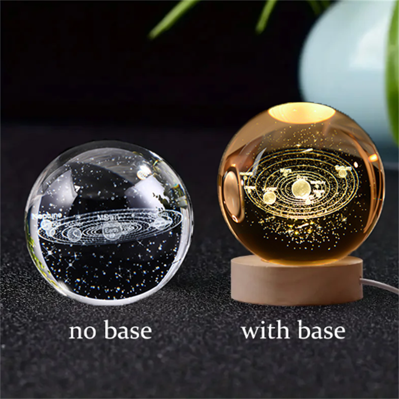 Lámpara LED Decorativa en Esfera de Cristal