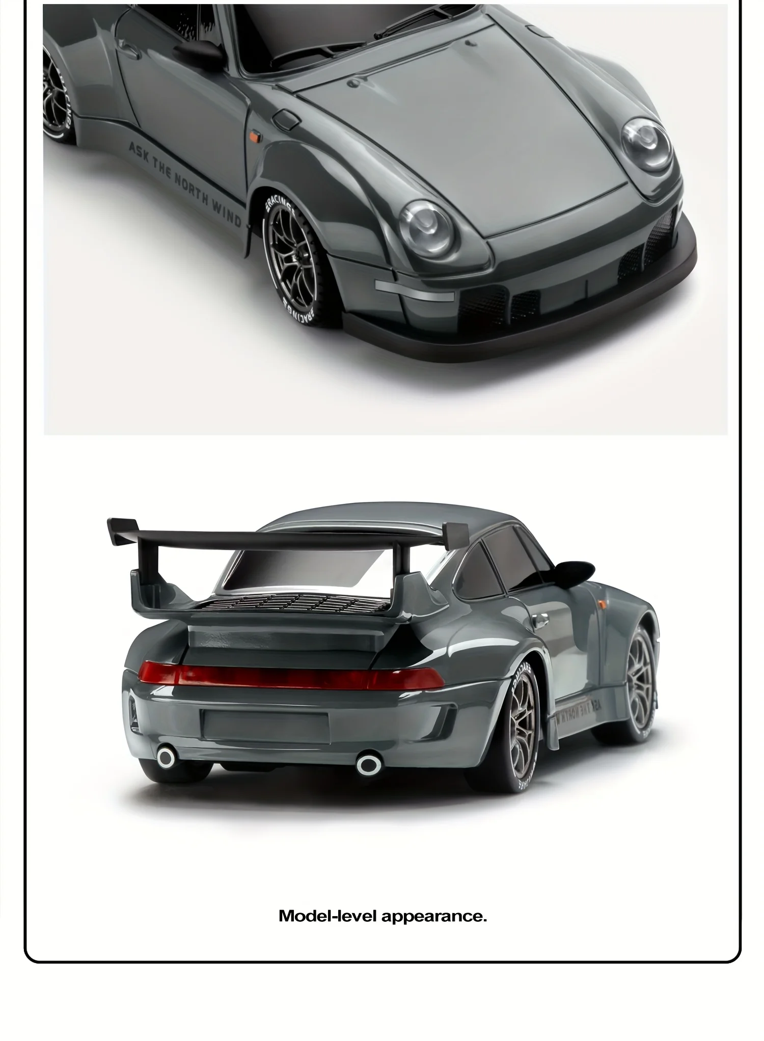 Coche RC 4WD Teledirigido 1/24 | Drift, Alta Velocidad 20KM/H, Turbo con 2 Velocidades y Luces LED