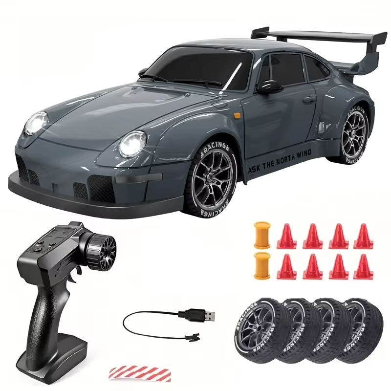 Coche RC 4WD Teledirigido 1/24 | Drift, Alta Velocidad 20KM/H, Turbo con 2 Velocidades y Luces LED