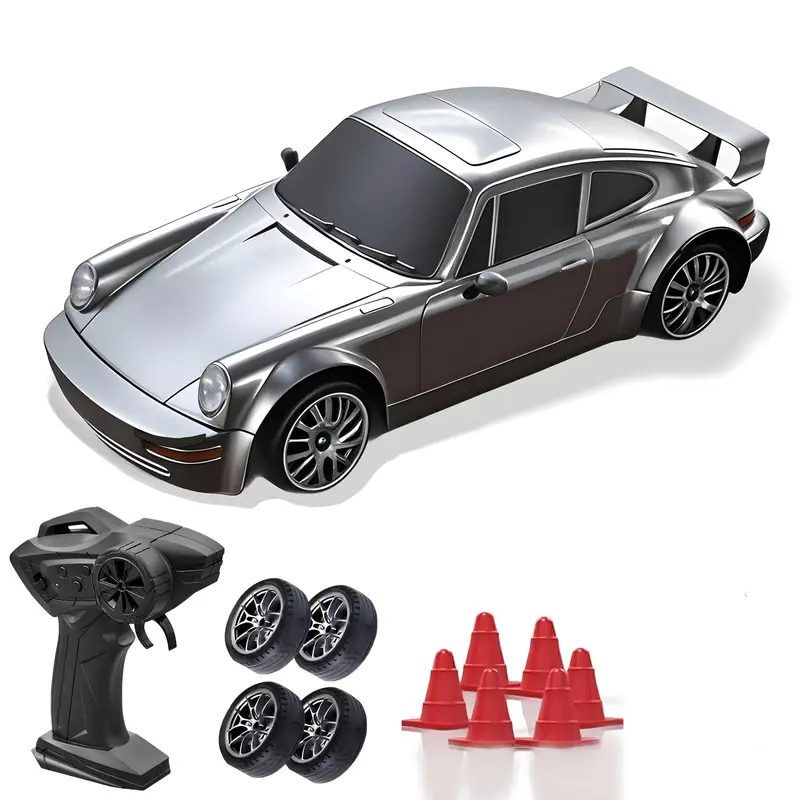 Coche RC 4WD Teledirigido 1/24 | Drift, Alta Velocidad 20KM/H, Turbo con 2 Velocidades y Luces LED