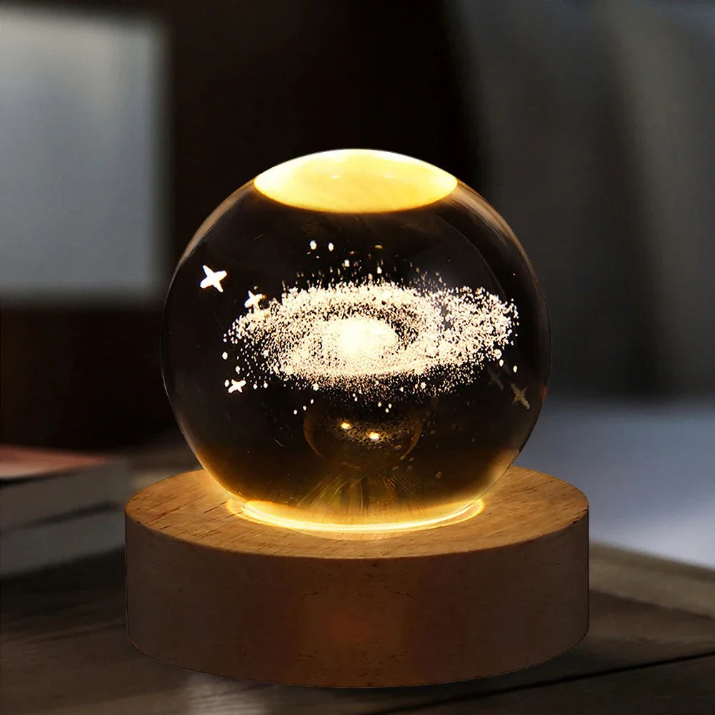 Lámpara LED Decorativa en Esfera de Cristal