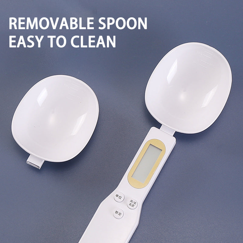 Bascula electrónica de cocina en forma de cucharra